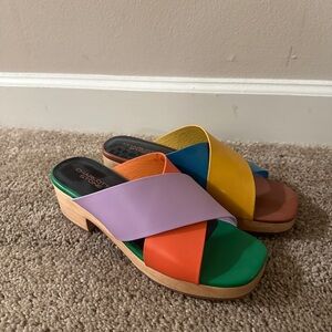 Charlotte Stone multicolored Amos sandals